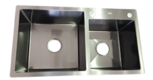 BLACK DOUBLE SINK